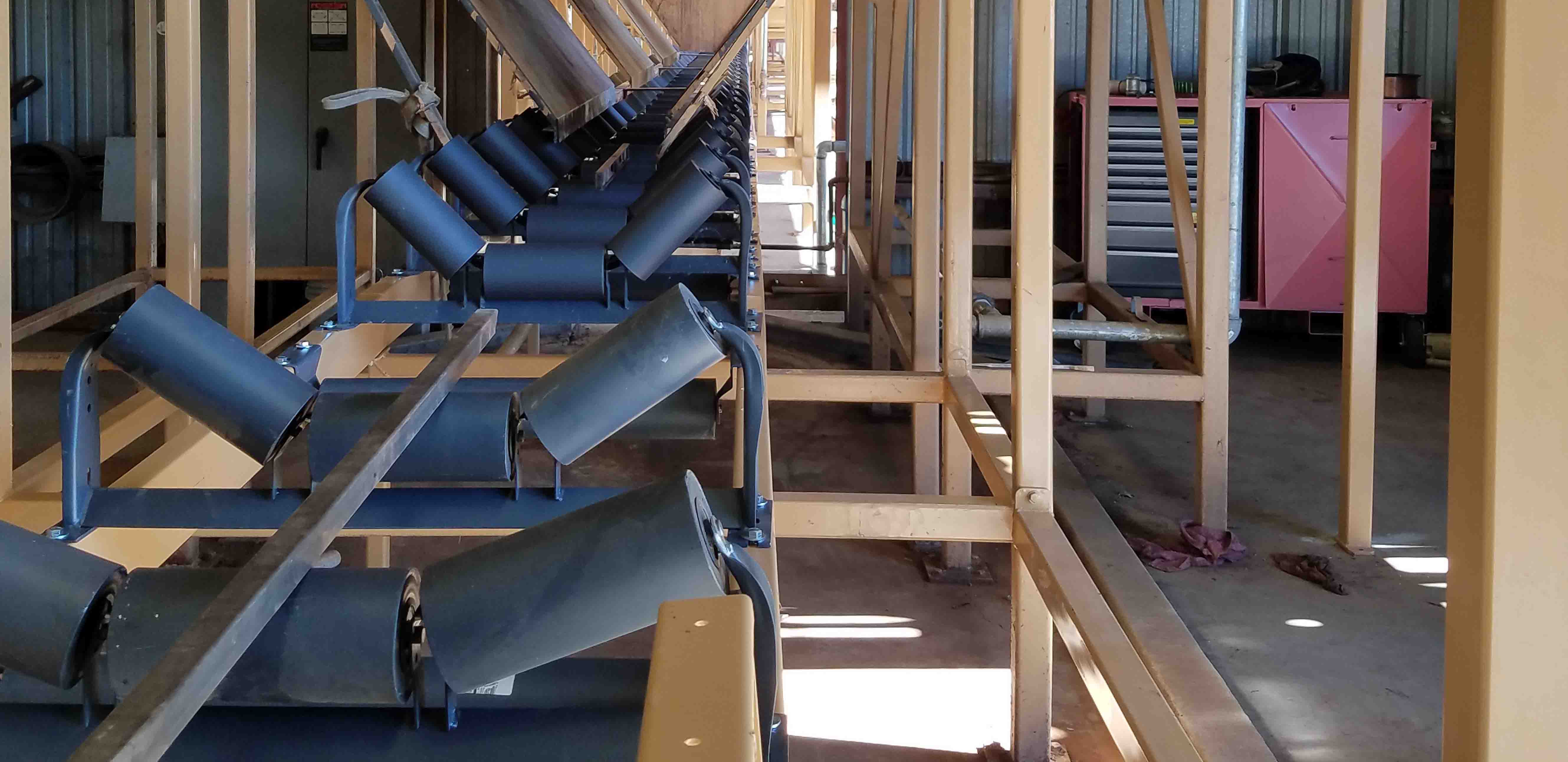 Picture of rollers for conveyors.